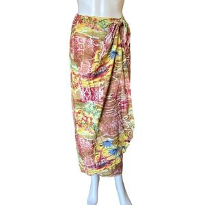 NEW Jams World Tie Waist Beach Wrap Skirt